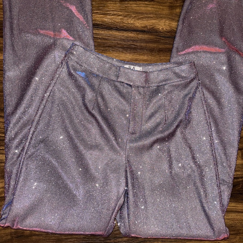 SLA The Label | Purple Shimmer Trousers